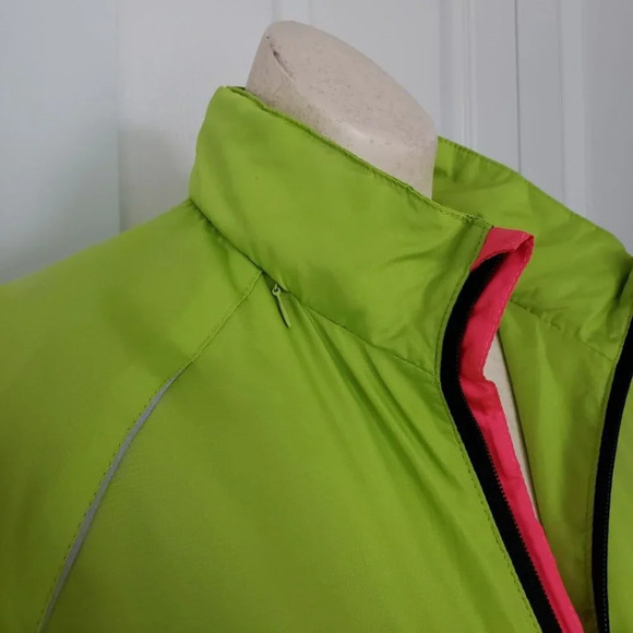 New  Balance Jacket Womens Small Green Hooded Full Zip Run Jog Hood Pockets - Picture 4 of 13